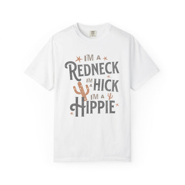 Hardy Redneck Hick Hippie Tee - Adult Unisex - Sunlit Funlit Country Music Tees